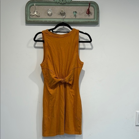 L*space new with tags Mustard Sleeveless front knot mini Dress Bow Detail small - Picture 1 of 4